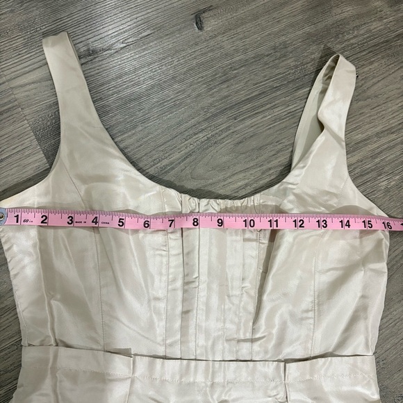 J. Crew 100% Silk Ivory Clementine Dress Sz 2 Sleeveless Bridal Cocktail Wedding - Picture 7 of 14
